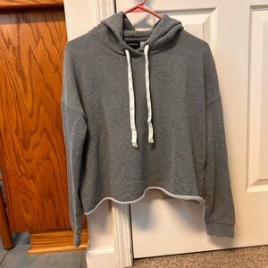 Who What Wear Women’s Gray Hooded Sweater, size L